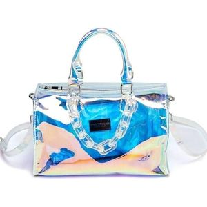 Like Dreams Sub-Zero Clear Chain Barrel Bag